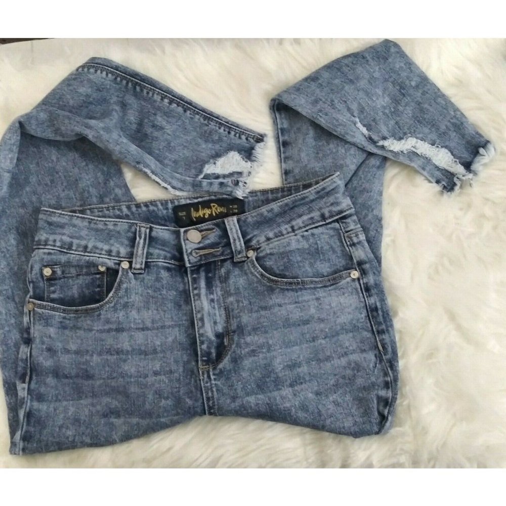 Indigo Rein Girls/ Juniors Distressed Size 7 Skinny Jeans W 38 L 28